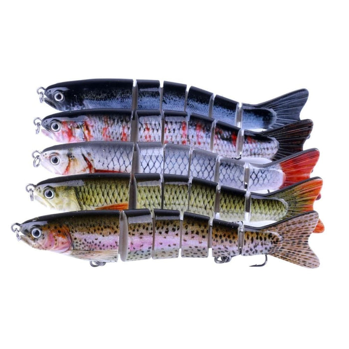 Multi Section Hard Baits For Fishing 12.7cm 22g Treble Hook