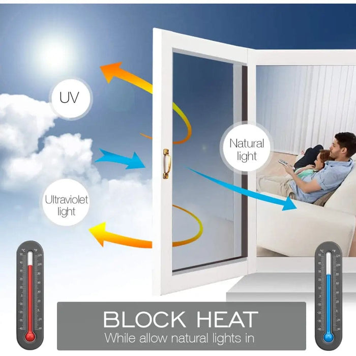 Multi-size One Way Mirror Film Privacy Sun Blocking Glass