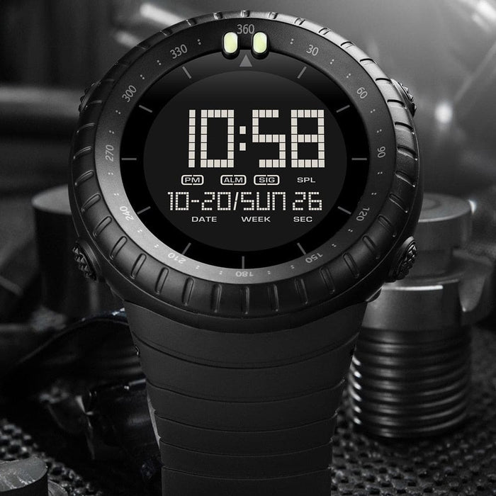 Multifunctional Led Digital Black Dial Sport Watch