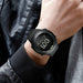 Multifunctional Led Digital Black Dial Sport Watch