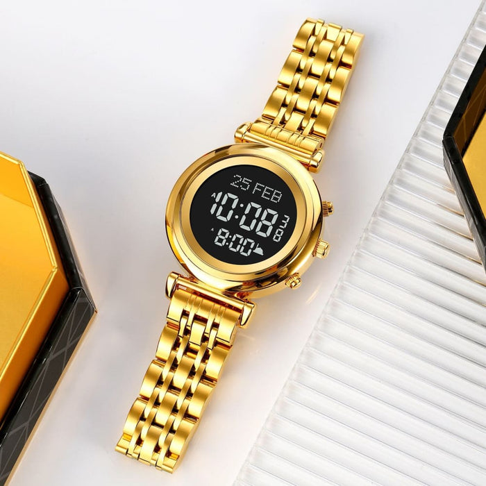 Multifunctional Led Digital Display Watch With Qibla