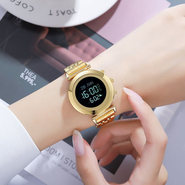 Multifunctional Led Digital Display Watch With Qibla