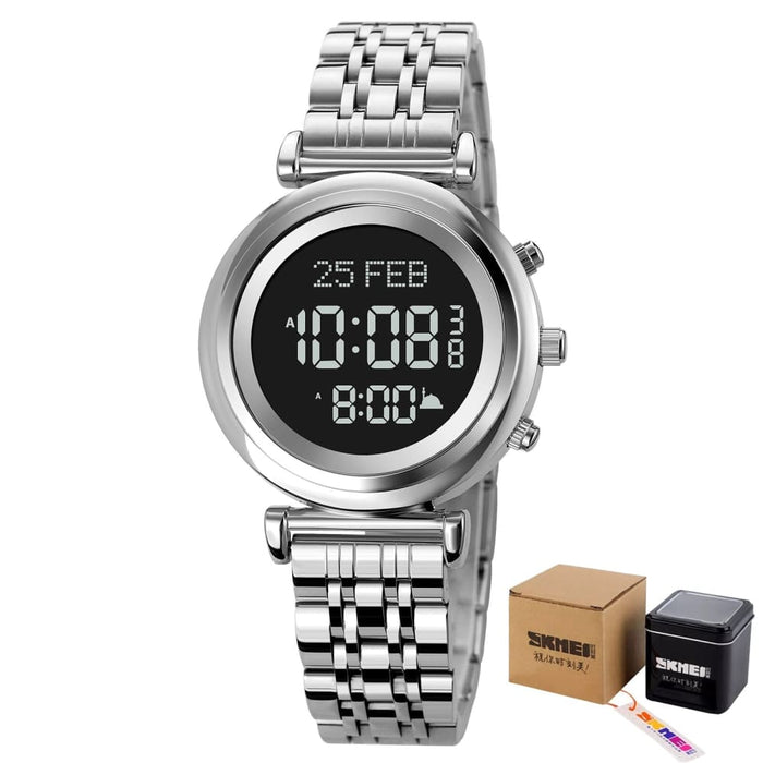 Multifunctional Led Digital Display Watch With Qibla