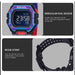 Multifunctional Digital Men Wristwatch With Rubber Strap