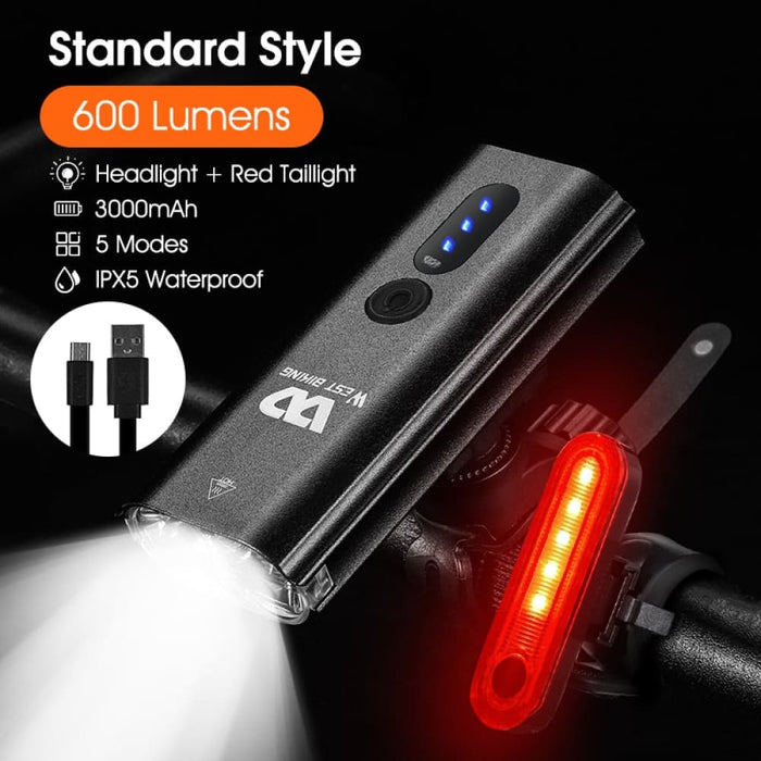 Multifunctional Usb Rechargeable Waterproof Bicycle Light