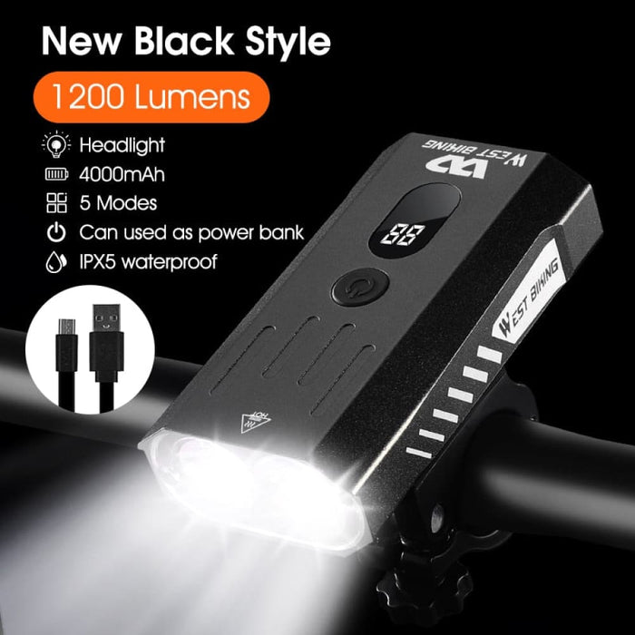 Multifunctional Usb Rechargeable Waterproof Bicycle Light