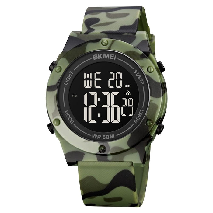 Multifunctional Simple Dial Outdoor Sport Watch With Led