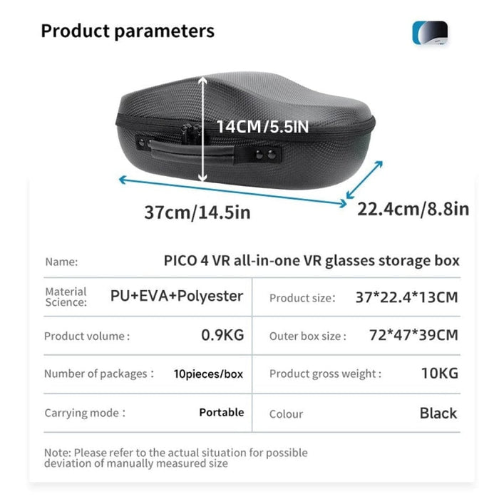 Multifunctional Travel Carrying Case For Pico4 Accessories