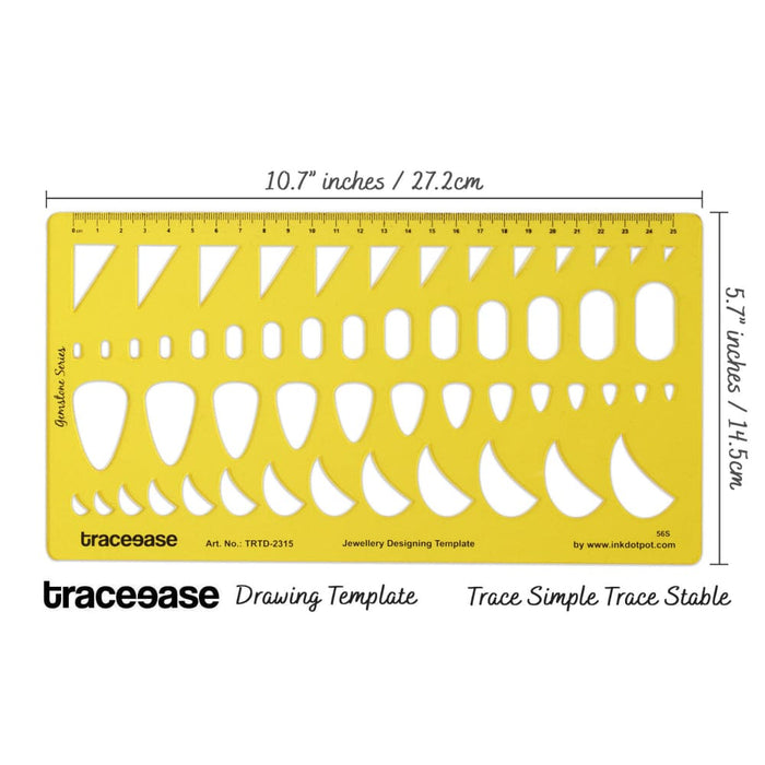 Multiple Gemstone Shapes Guide Jewellery Templates Drafting