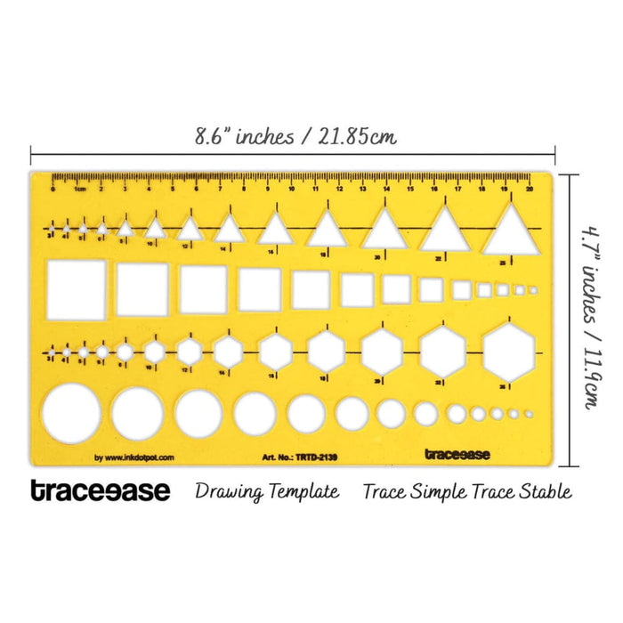 Multiple Shapes Geometric Combination Template Drawing