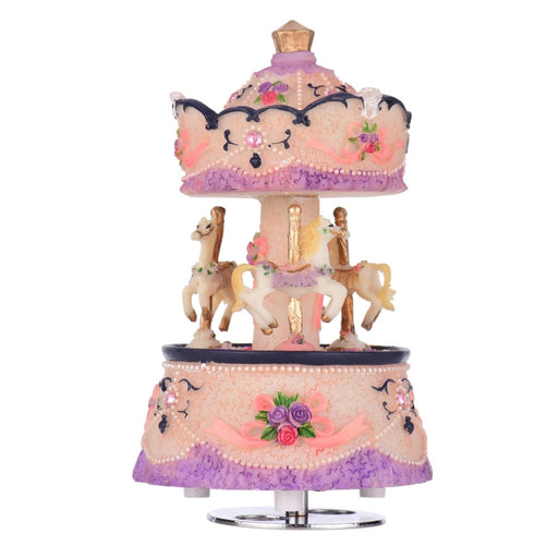 Music Box Carousel Horse Unicorn Colour Change Led Light