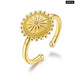 Myth Gold 925 Sterling Silver Open Ring Splendid Sun Moon