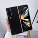 Nano Plating Leather Phone Case For Samsung Galaxy z Fold 4