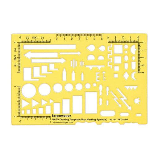 Nato Drawing Template Military Map Marking Drafting Stencil