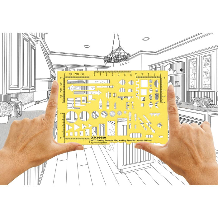 Nato Drawing Template Military Map Marking Drafting Stencil