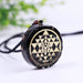 Natural Obsidian Orgonite Pendant Sri Yantra Necklace