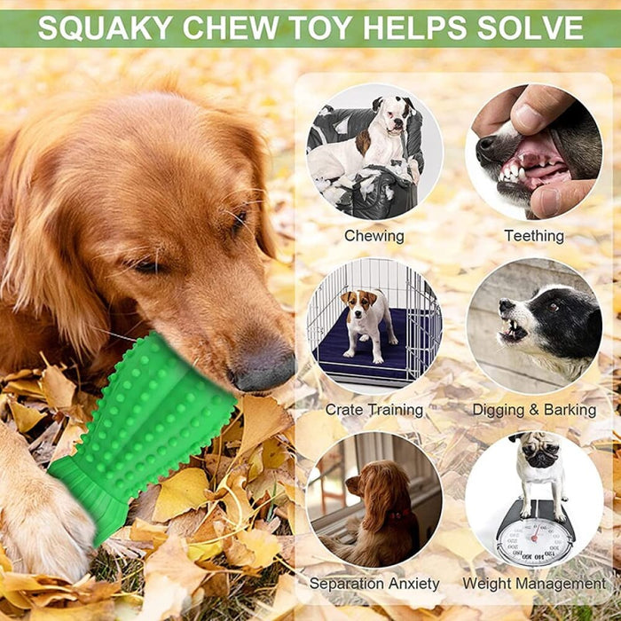 Natural Rubber Teeth Cleaning Squeaky Milk Flavor Dog Chew