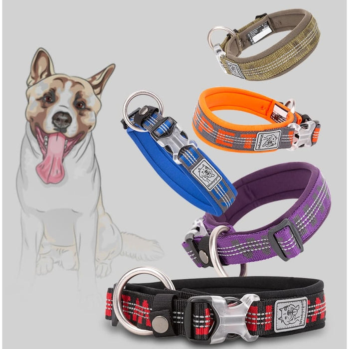 Neoprene Padded 3m Reflective Dog Collar