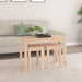 Nesting Tables 3 Pcs Solid Wood Pine Nxakin