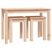 Nesting Tables 3 Pcs Solid Wood Pine Nxakin