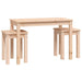 Nesting Tables 3 Pcs Solid Wood Pine Nxakin