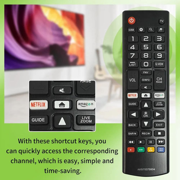 New Akb75375604 Remote Control Fit For Lg Smart Tv