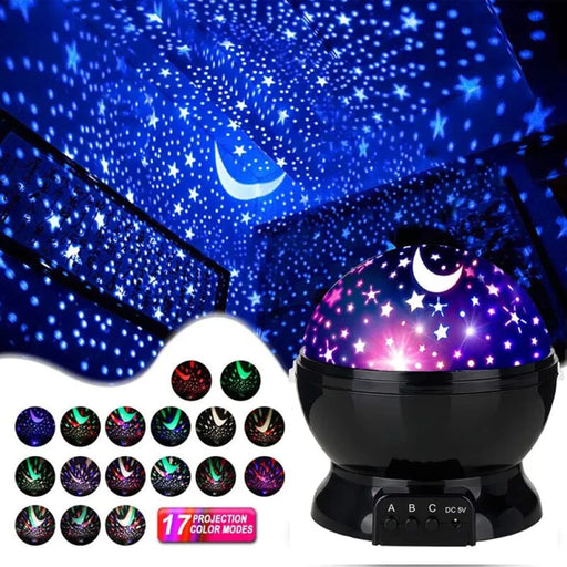 Night Light Rotating Sky Moon Projector Lamp For Home