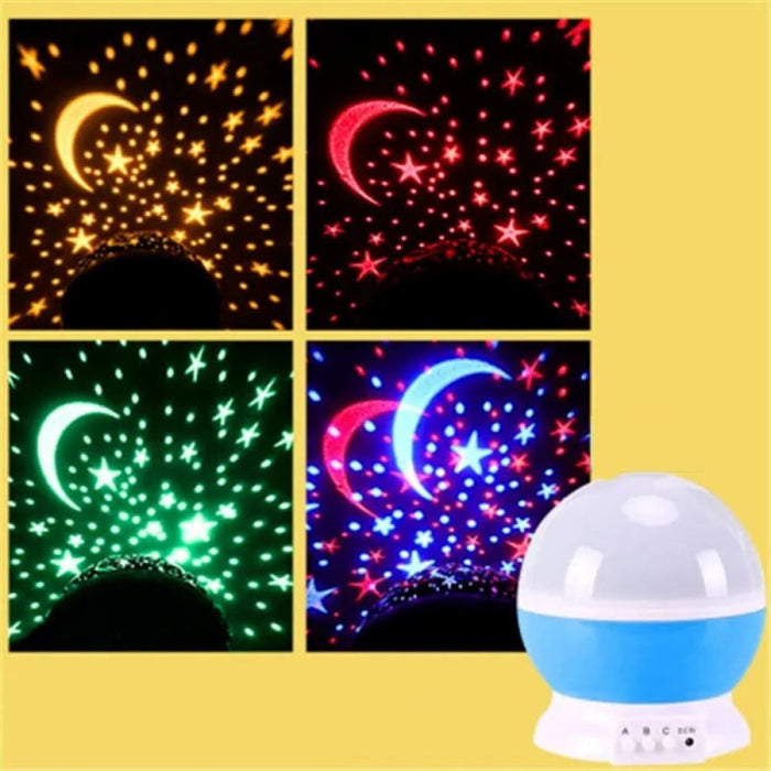 Night Light Rotating Sky Moon Projector Lamp For Home