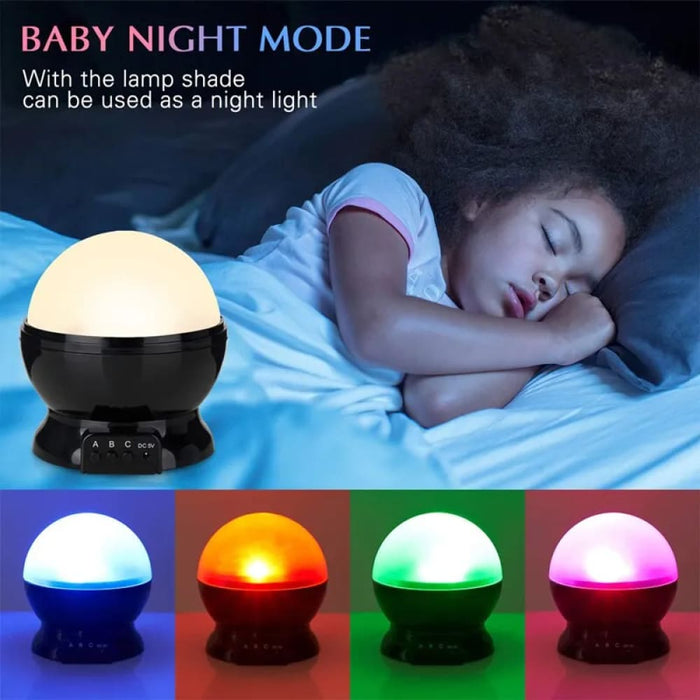 Night Light Rotating Sky Moon Projector Lamp For Home