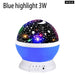 Night Light Rotating Sky Moon Projector Lamp For Home