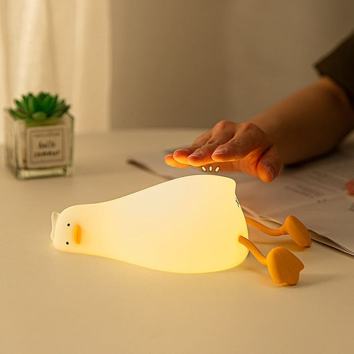 Led Night Light Touch Sensor Cute Duck Silicone Usb