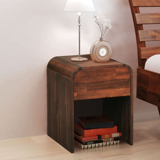 Nightstand 41.5x42x52 Cm Solid Acacia Wood Xapant