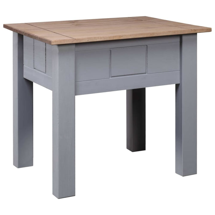 Nightstand Grey 50.5x50.5x52.5 Cm Pine Panama Range Xnxlia