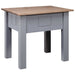 Nightstand Grey 50.5x50.5x52.5 Cm Pine Panama Range Xnxlia