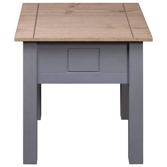 Nightstand Grey 50.5x50.5x52.5 Cm Pine Panama Range Xnxlia