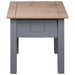 Nightstand Grey 50.5x50.5x52.5 Cm Pine Panama Range Xnxlia