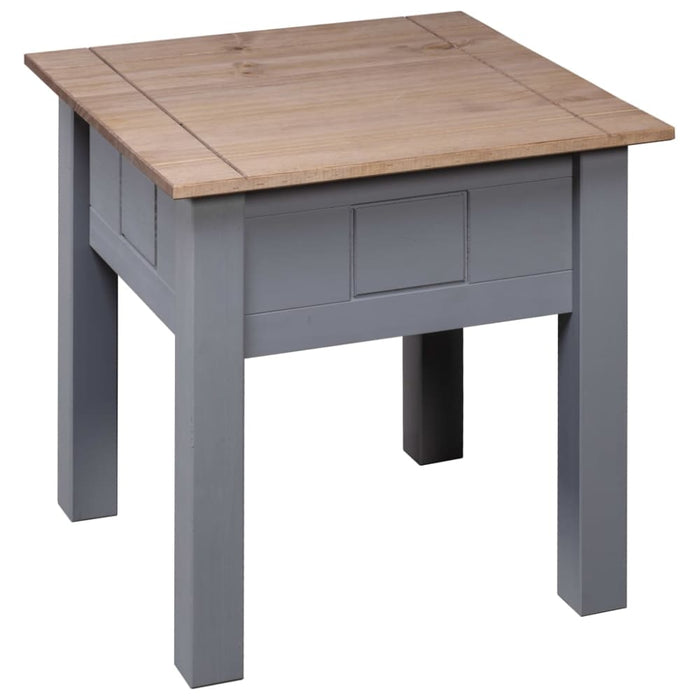 Nightstand Grey 50.5x50.5x52.5 Cm Pine Panama Range Xnxlia
