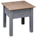 Nightstand Grey 50.5x50.5x52.5 Cm Pine Panama Range Xnxlia