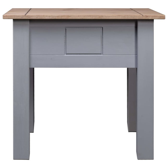 Nightstand Grey 50.5x50.5x52.5 Cm Pine Panama Range Xnxlia