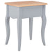 Nightstand Grey and Brown 40x30x50 Cm Solid Pine Wood Xnbbbi