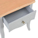 Nightstand Grey and Brown 40x30x50 Cm Solid Pine Wood Xnbbbi