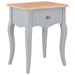 Nightstand Grey and Brown 40x30x50 Cm Solid Pine Wood Xnbbbi