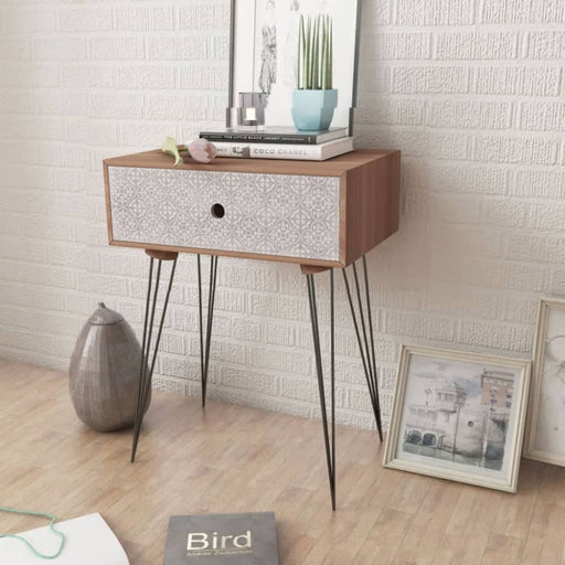 Nightstands with Drawer 2 Pcs Brown Xilbax