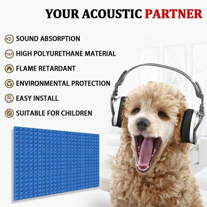 Noise Sound-absorbing Foams 6 12 24 Pcs Sound Insulation