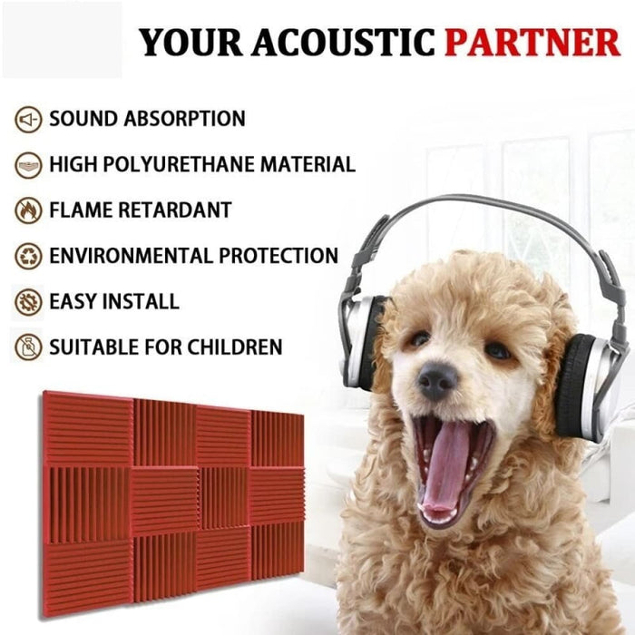 Noise Sound-absorbing Foams 6/12/24 Pcs Acoustic