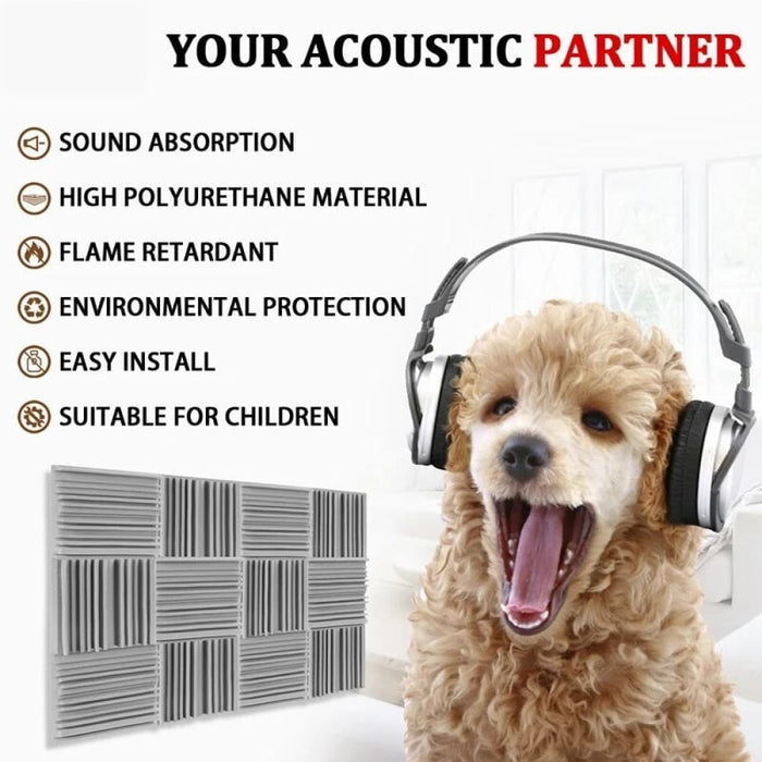 Noise Sound-absorbing Foams 6/12/24 Pcs Broadband Sound