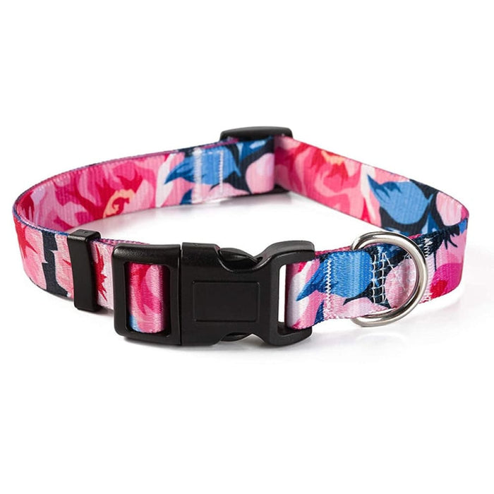 Nylon Adjustable Comfortable Dog Collar With Safety Buckle