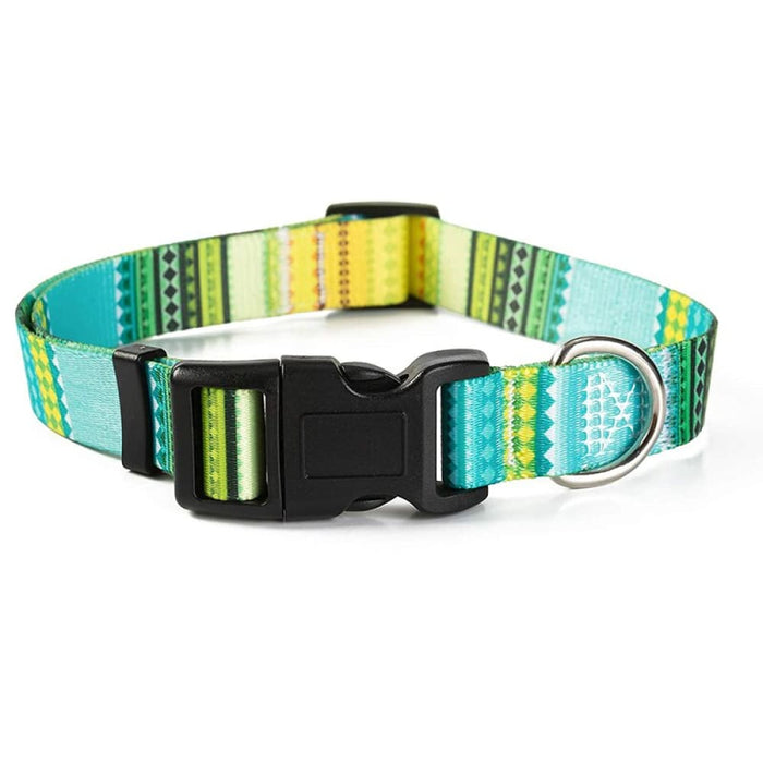 Nylon Adjustable Comfortable Dog Collar With Safety Buckle