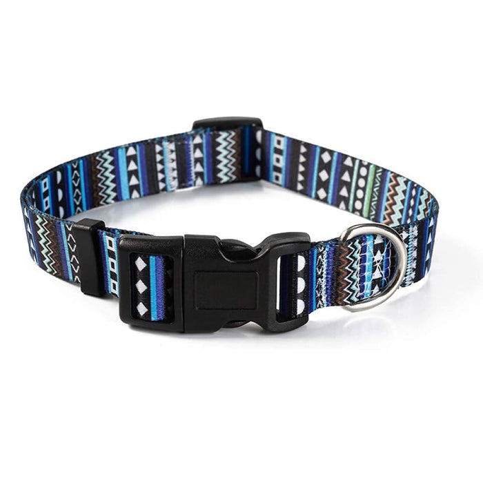 Nylon Adjustable Comfortable Dog Collar With Safety Buckle