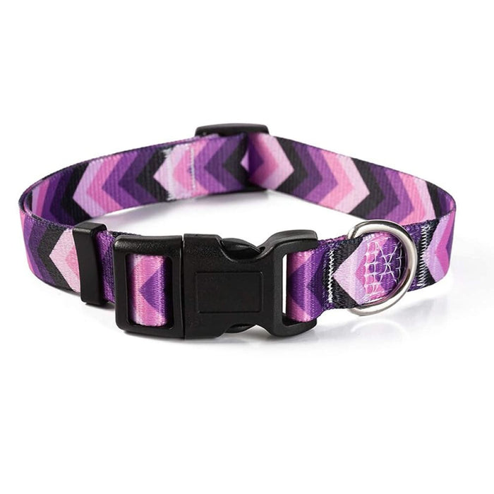 Nylon Adjustable Comfortable Dog Collar With Safety Buckle